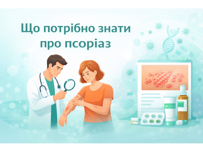 Псоріаз: причини, симптоми та сучасні методи лікування