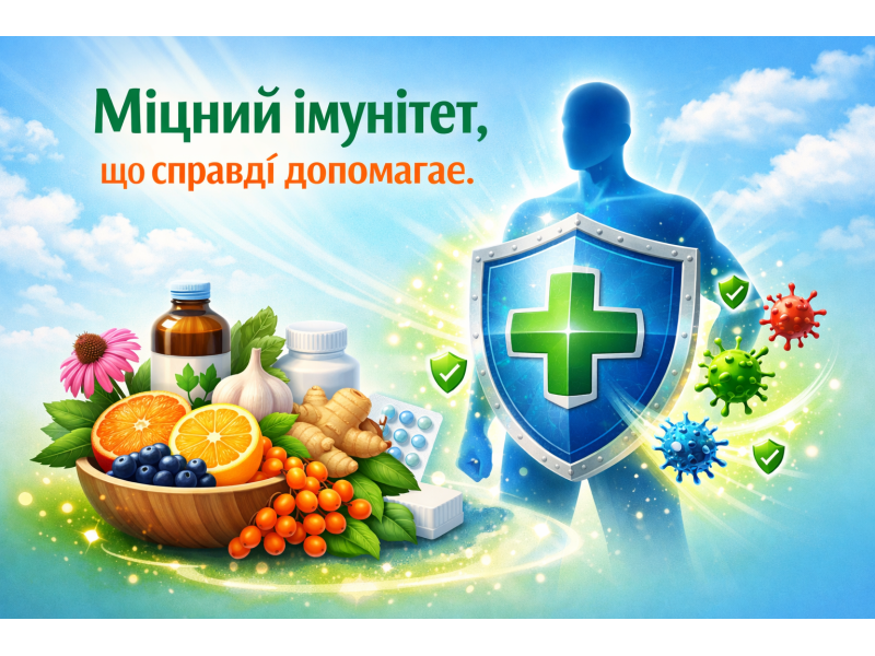 Міцний імунітет, що справді допомагає.