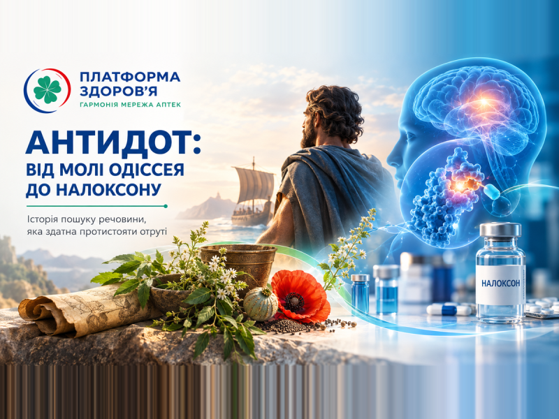 Антидот: від молі Одіссея до налоксону