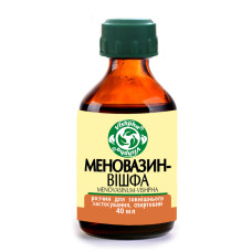 МЕНОВАЗИН-ВІШФА розчин д/зовн. заст., спирт. по 40 мл у флак.