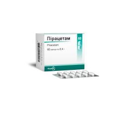 ПІРАЦЕТАМ капс. 0,4 г №60 ФАРМАК