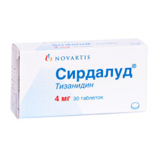 СИРДАЛУД табл. 4 мг №30 НОВАРТІС