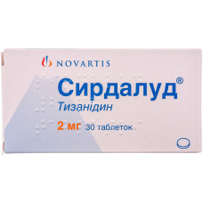 СИРДАЛУД табл. 2 мг №30 НОВАРТІС