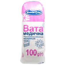 ВАТА Білосніжка н/с 100 г зиг-заг