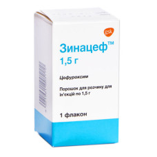 ЗИНАЦЕФ пор. д/п р-ну 1500 мг №1 фл.