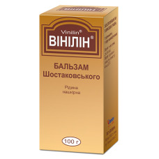 ВІНІЛІН (БАЛЬЗАМ ШОСТАКОВСЬКОГО) рідина 100 г фл.