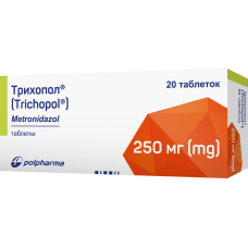 ТРИХОПОЛ табл. 250 мг №20  бліст.