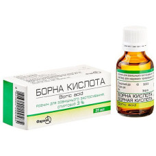 БОРНА КИСЛОТА р-н спирт. 3% фл.25 мл