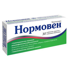 НОРМОВЕН табл. в/плівк.об. 450 мг + 50 мг №30 бліст. КІЇВСЬКИЙ ВІТАМІННИЙ ЗАВОД ВАТ