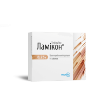 ЛАМІКОН табл. 0,25 г №14