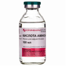 КИСЛОТА АМІНОКАПРОНОВА р-н д/інф. 5% №1 пляшка 100 мл