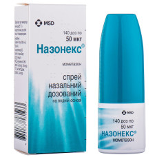 НАЗОНЕКС СПРЕЙ спрей 50 мкг/дозу 140 доз №1 фл.18 г