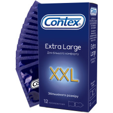 ПРЕЗЕРВАТИВИ КОНТЕКС Extra Large збільш.розм. №12