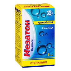 МЕЗАТОН кр. очні 2,5% 5 мл фл. ГНЦЛС