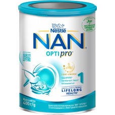 НАН Суміш суха молочна NAN 1 Optipro з 5 олігосахаридами та L. Reuteri для дітей з народження, 400 г