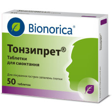 ТОНЗИПРЕТ табл. д/розсм. №50 БІОНОРІКА