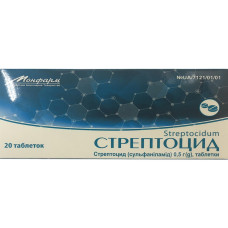СТРЕПТОЦИД табл. 0,5 г №10 МОНФАРМ