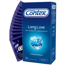 ПРЕЗЕРВАТИВИ КОНТЕКС LONG LOVE анест. №12
