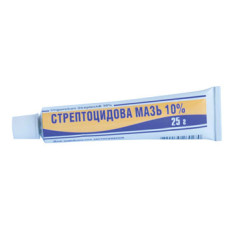 СТРЕПТОЦИД мазь 10% 25 г туба ТЕРНОФАРМ ТОВ