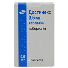 ДОСТІНЕКС табл. 0,5 мг №8