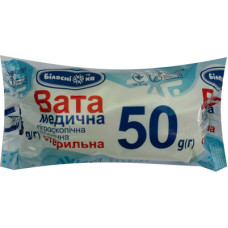 ВАТА Білосніжка н/с 50 г зиг-заг