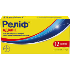 РЕЛІФ АДВАНС суп. ректал. №12