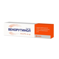 ВЕНОРУТИНОЛ гель 2% 40 г БОРЩАГІВСЬКИЙ ХФЗ / АГРОФАРМ / АГРОФІРМА ЯН ДП
