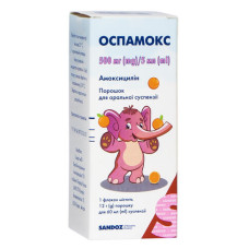 ОСПАМОКС пор. д/п сусп. 500 мг/5 мл №1 фл.60 мл САНДОЗ ГМБХ / ЛЕК / САЛЮТАС