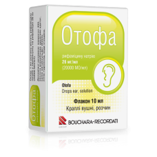 ОТОФА кр. вушні 20000 МО/мг №1 фл.10 мл БУШАРА