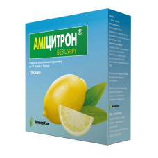 АМІЦИТРОН БЕЗ ЦУКРУ пор. д/п р-ну №10 саше ІНТЕРХІМ