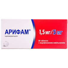 АРИФАМ табл. з модиф.вивіл. 1,5 мг/5 мг №30 СЕРВ'Є