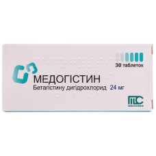 МЕДОГІСТИН табл. 24 мг №30 МЕДОКЕМІ