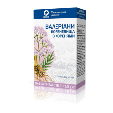 ВАЛЕРІАНИ КОРЕНЕВИЩА З КОРЕНЯМИ 1,5 г №20