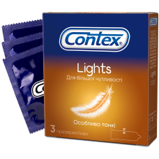 ПРЕЗЕРВАТИВИ КОНТЕКС LIGHTS №3  7%