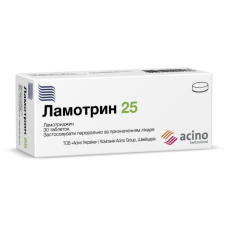 ЛАМОТРИН 25 табл. 25 мг №30 <PSY> бліст.