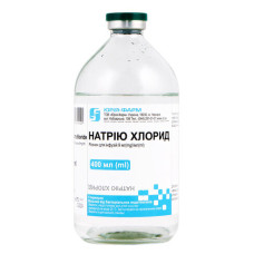 НАТРІЮ ХЛОРИД р-н д/інф. 9 мг/мл №1 пляшка 400 мл ЮРІЯ-ФАРМ
