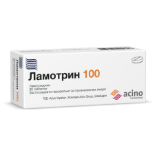 ЛАМОТРИН 100 табл. 100 мг №30 <PSY> бліст.