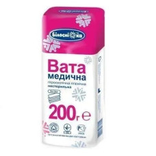 ВАТА Білосніжка н/с 200 г зиг-заг