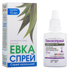 ЕВКАСПРЕЙ спрей назал. 1 мг/мл №1 конт. з проб.розпил. 10мл