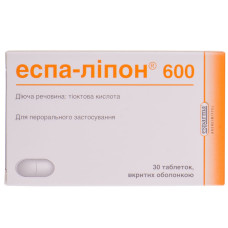ЕСПА-ЛІПОН табл. в/о 600 мг №30