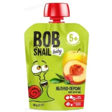Равлик Боб Bob Snail пюре дит. яблучно-персикові 90г