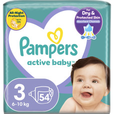 ПІДГУЗНИКИ ПАМПЕРС Active Baby Midi 6-10 кг №54