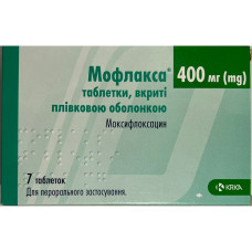 МОФЛАКСА табл. 400 мг №7 бліст.