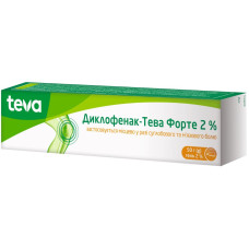 ДИКЛОФЕНАК-ТЕВА ФОРТЕ гель 2% №1 туба 50 г