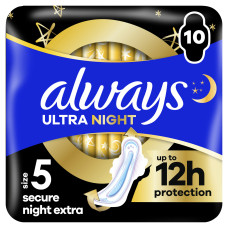 ПРОКЛАДКИ  ALWAYS ULTRA ALWAYS Безпечна Ніч Single 6шт