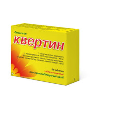 КВЕРТИН табл. жув. 40 мг №30 бліст. БОРЩАГІВСЬКИЙ ХФЗ / АГРОФАРМ / АГРОФІРМА ЯН ДП