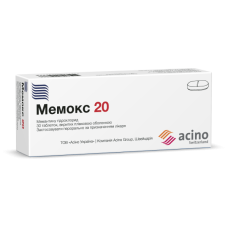 МЕМОКС 20 табл. п/о 20 мг №30 ФАРМАСТАРТ