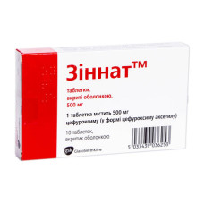 ЗІННАТ табл. в/о 500 мг №10 бліст.