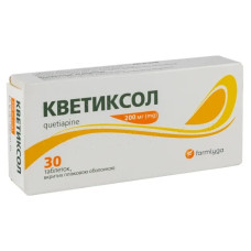 КВЕТІКСОЛ табл. в/о 200 мг №30