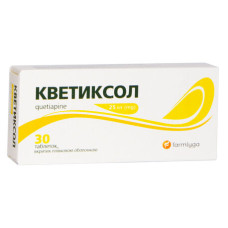 КВЕТІКСОЛ табл. в/о 25 мг №30